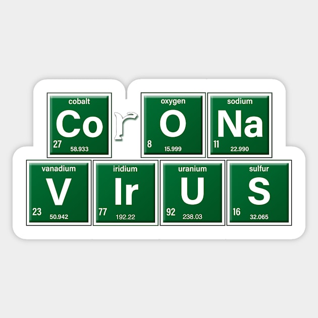 Corona Virus Sticker by AndreKoeks